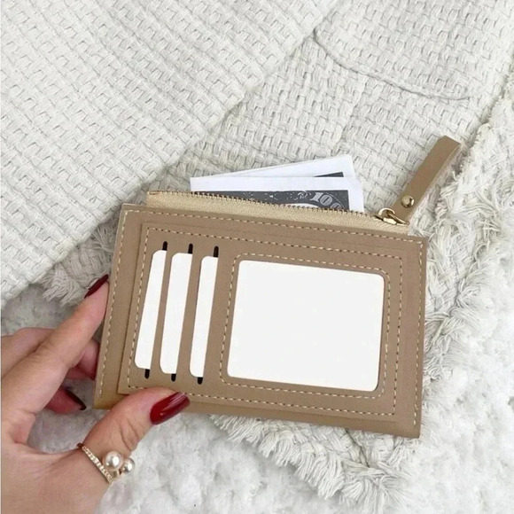 ⚠️Clearance Khaki And White Slim Wallet / Cardholder - Picture 4 of 4